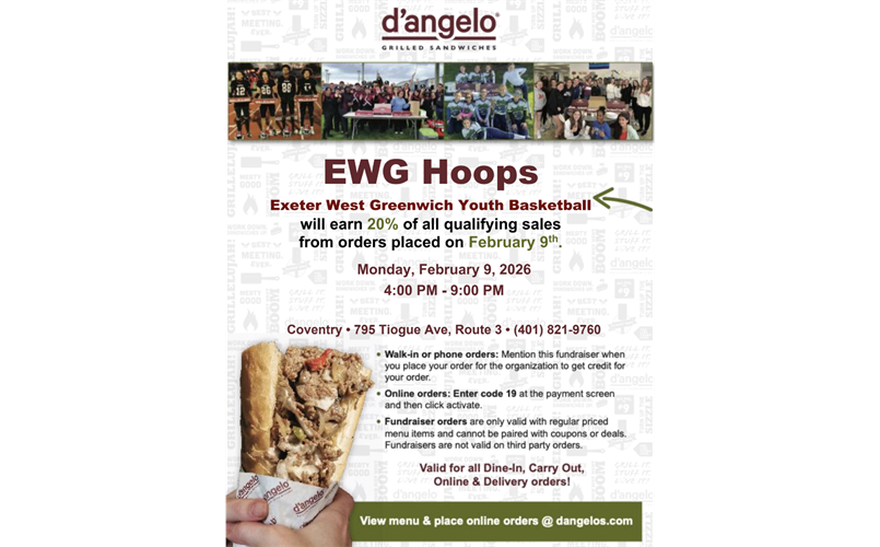 D' Angelos Fundraiser 2/9